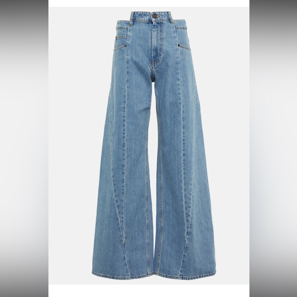 Maison Margiela Decortique High Rise Wide Leg Jeans